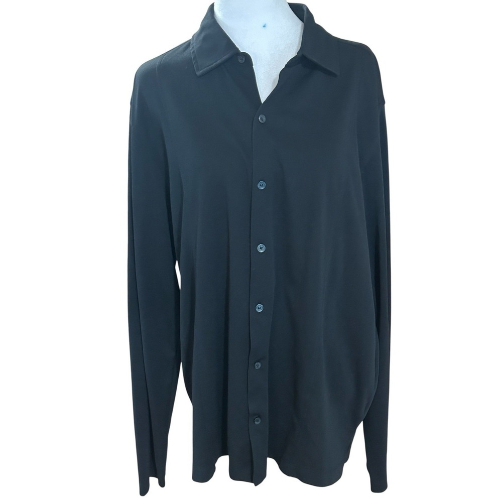 Kenneth Cole Collared‎ Button Front Knit Cardigan Woman's Sz L